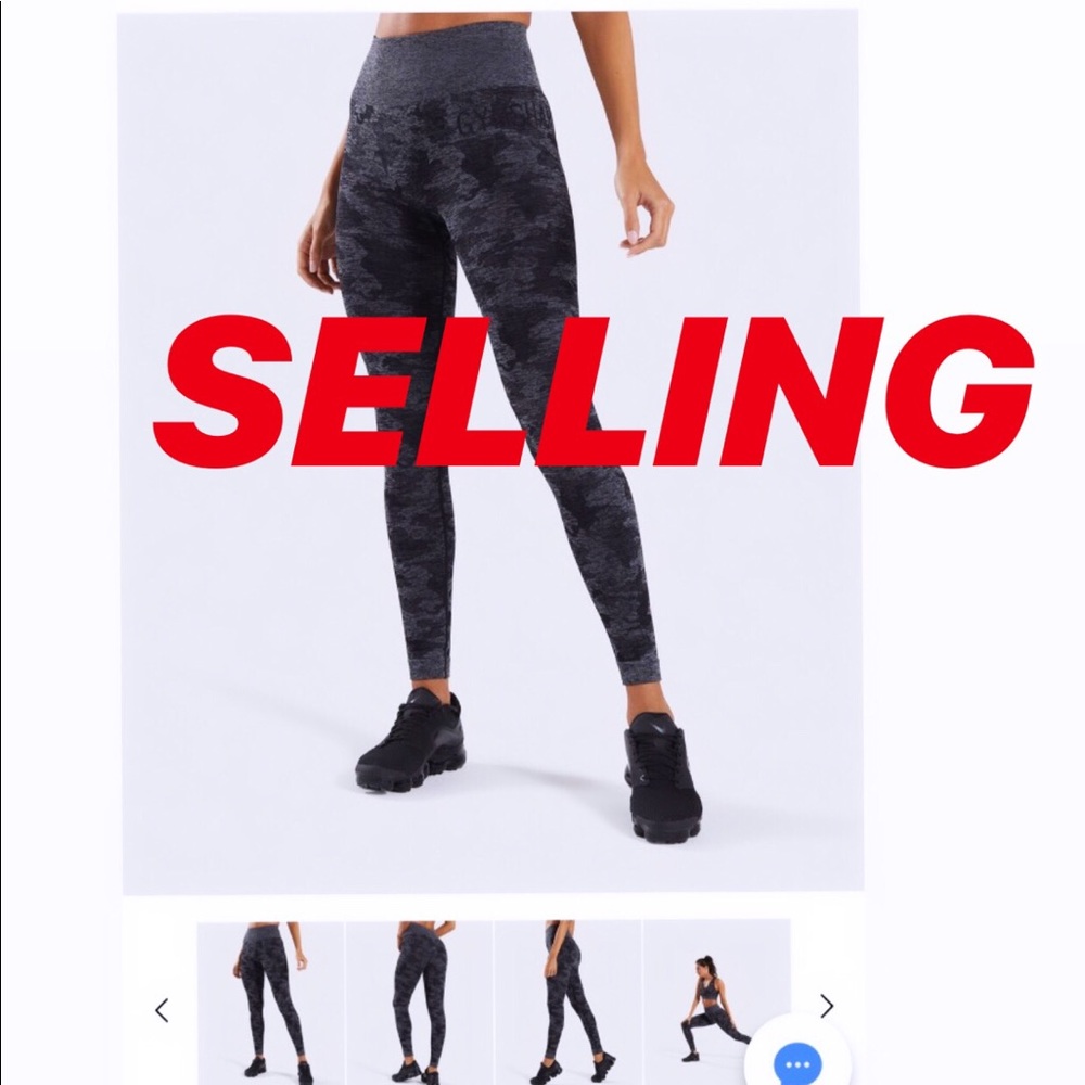 Gymshark camo leggings—new with tags!